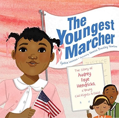 Cover of book showing young black girl with an American flag.